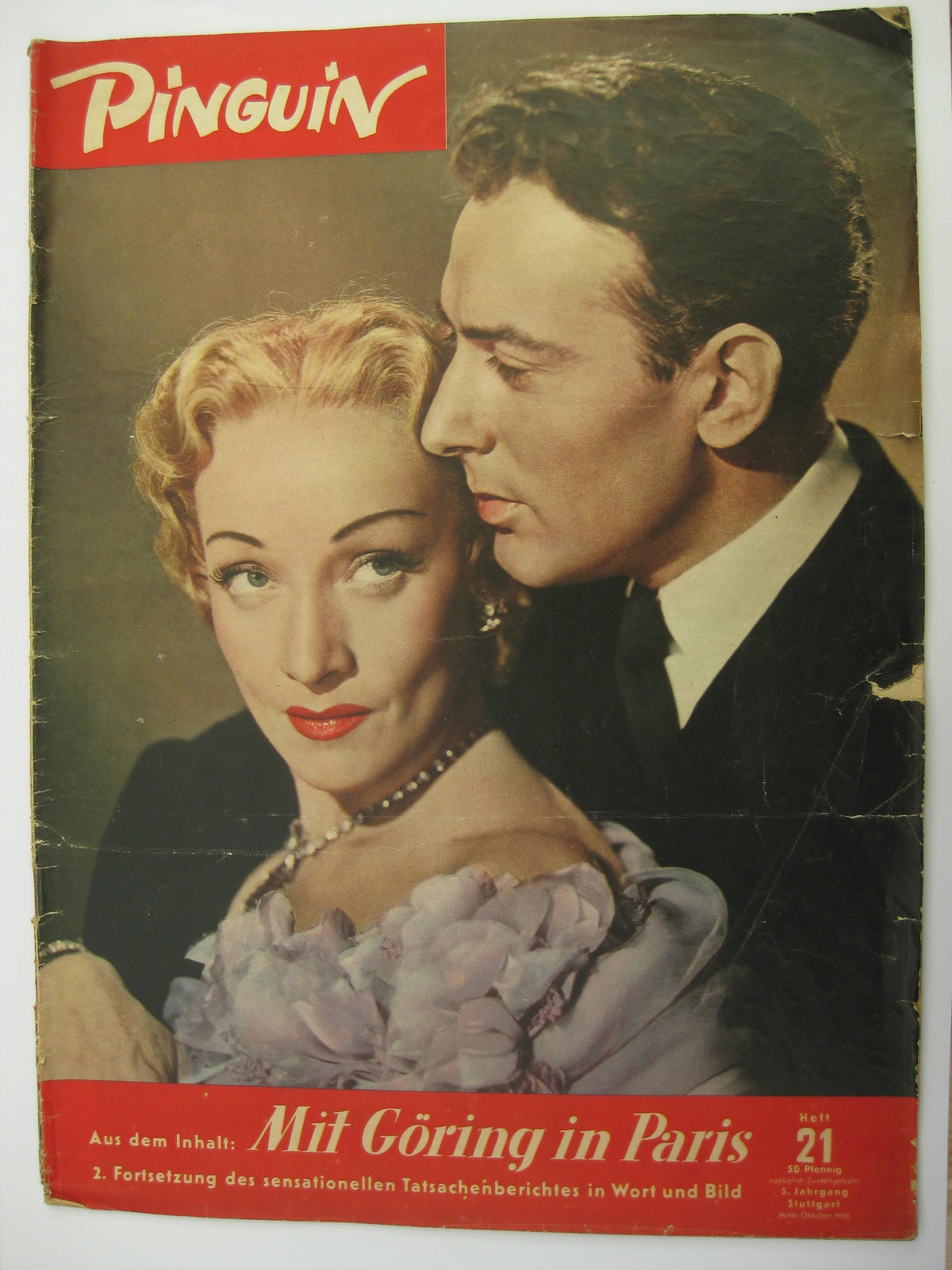 4 x Zeitschrift PINGUIN von 1950 Hermann Göring  !Sehr selten!