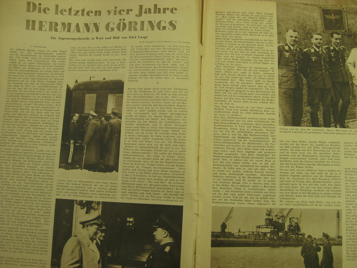 4 x Zeitschrift PINGUIN von 1950 Hermann Göring  !Sehr selten!