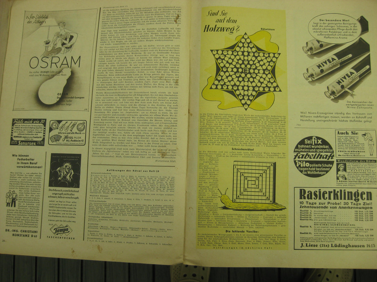 4 x Zeitschrift PINGUIN von 1950 Hermann Göring  !Sehr selten!