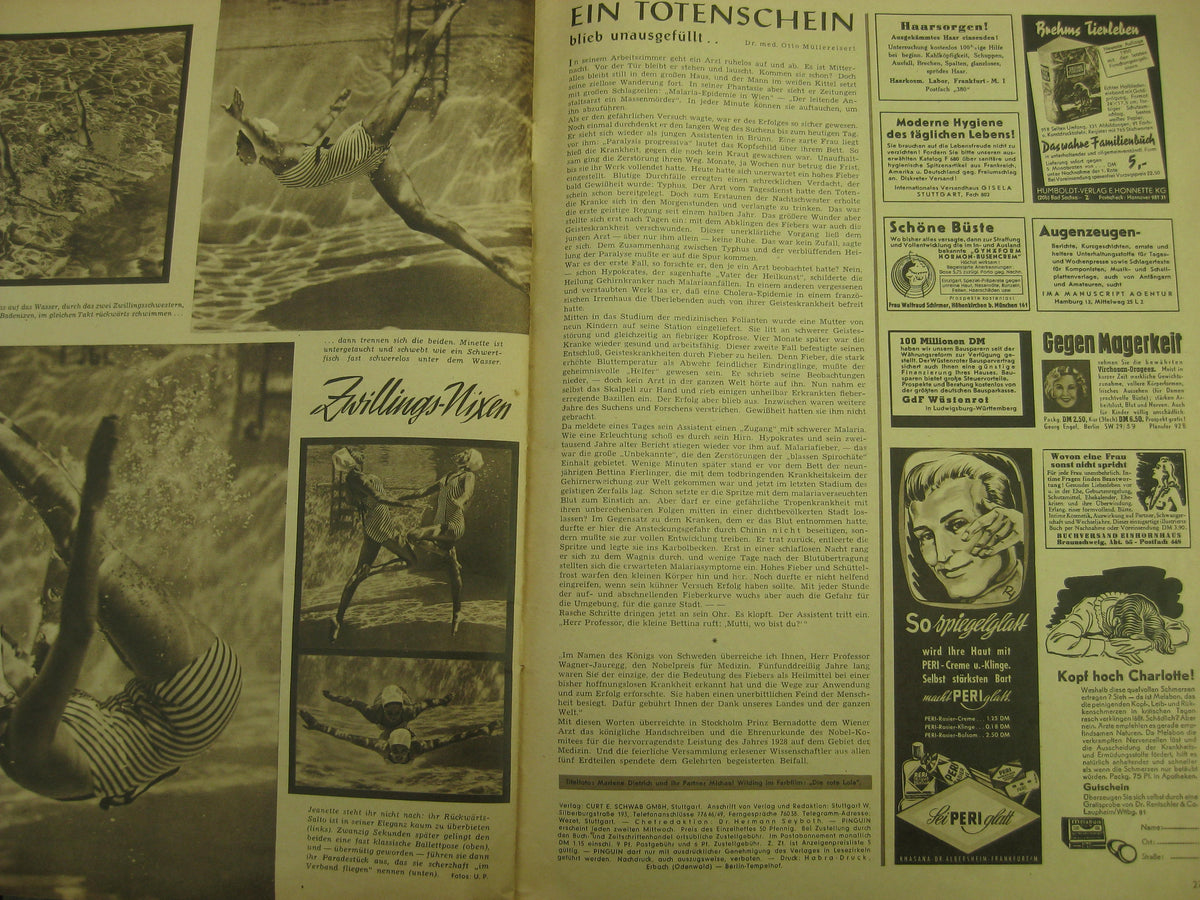 4 x Zeitschrift PINGUIN von 1950 Hermann Göring  !Sehr selten!