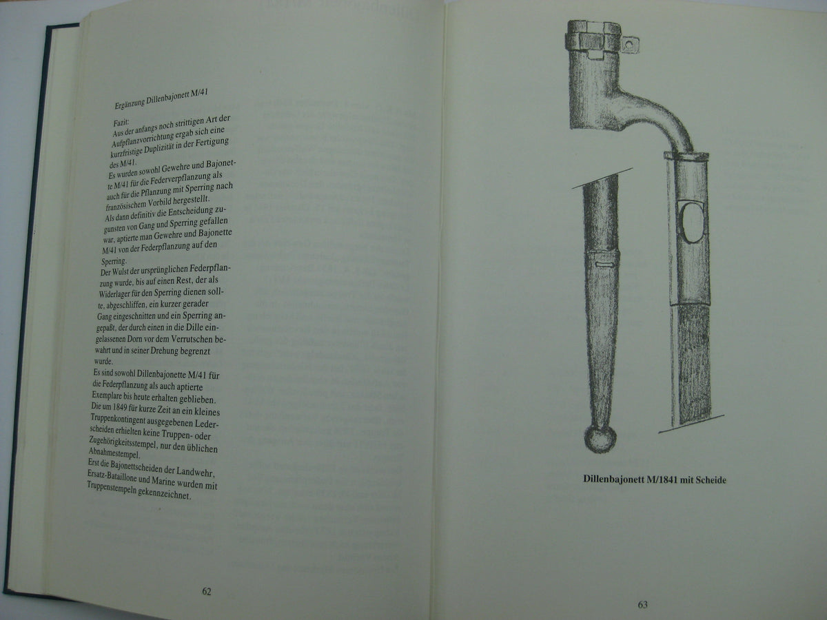 Blankwaffenkatalog Buch Preußisch-deutsche Seitengewehre 1807 - 1945 Band1