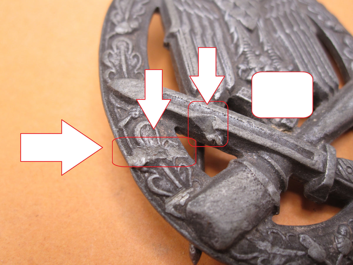 Allgemeines Sturmabzeichen (ASA) mit Kampfschaden!!