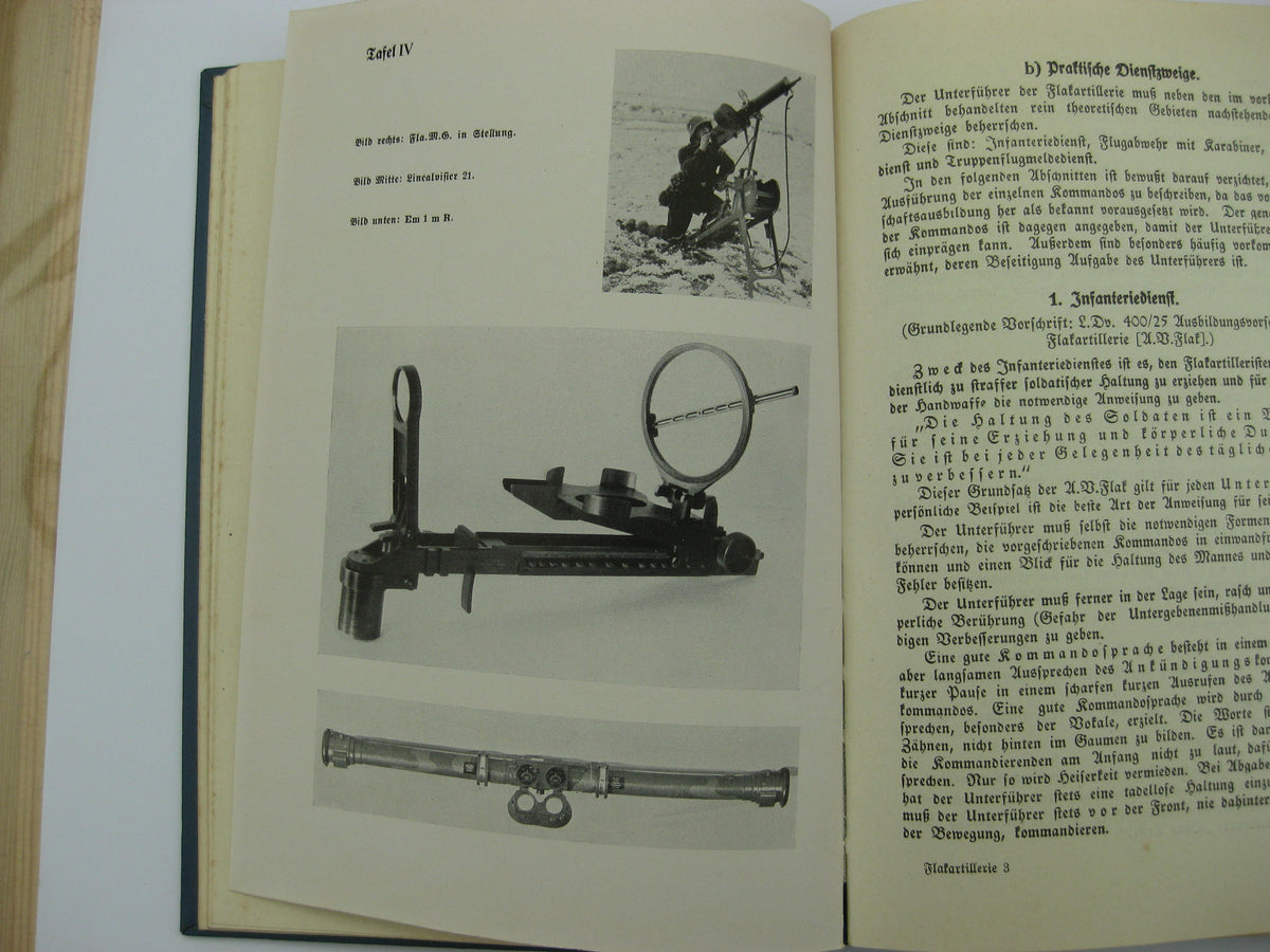 Originalausgabe Buch Der Unterführer der Flakartillerie