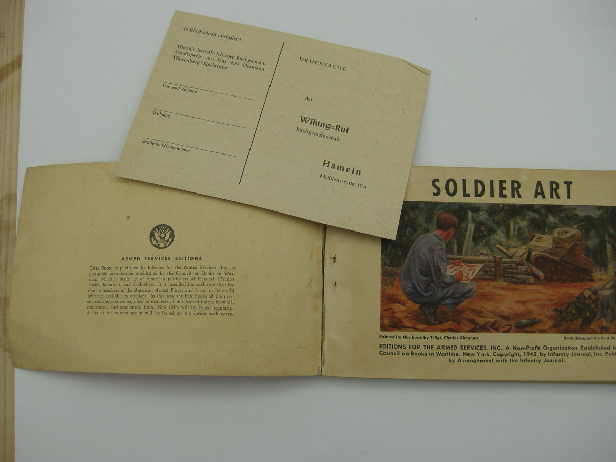 Buch Soldier Art Prize Winner in Special Services Art Contest 1945