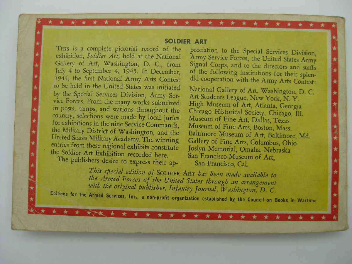 Buch Soldier Art Prize Winner in Special Services Art Contest 1945