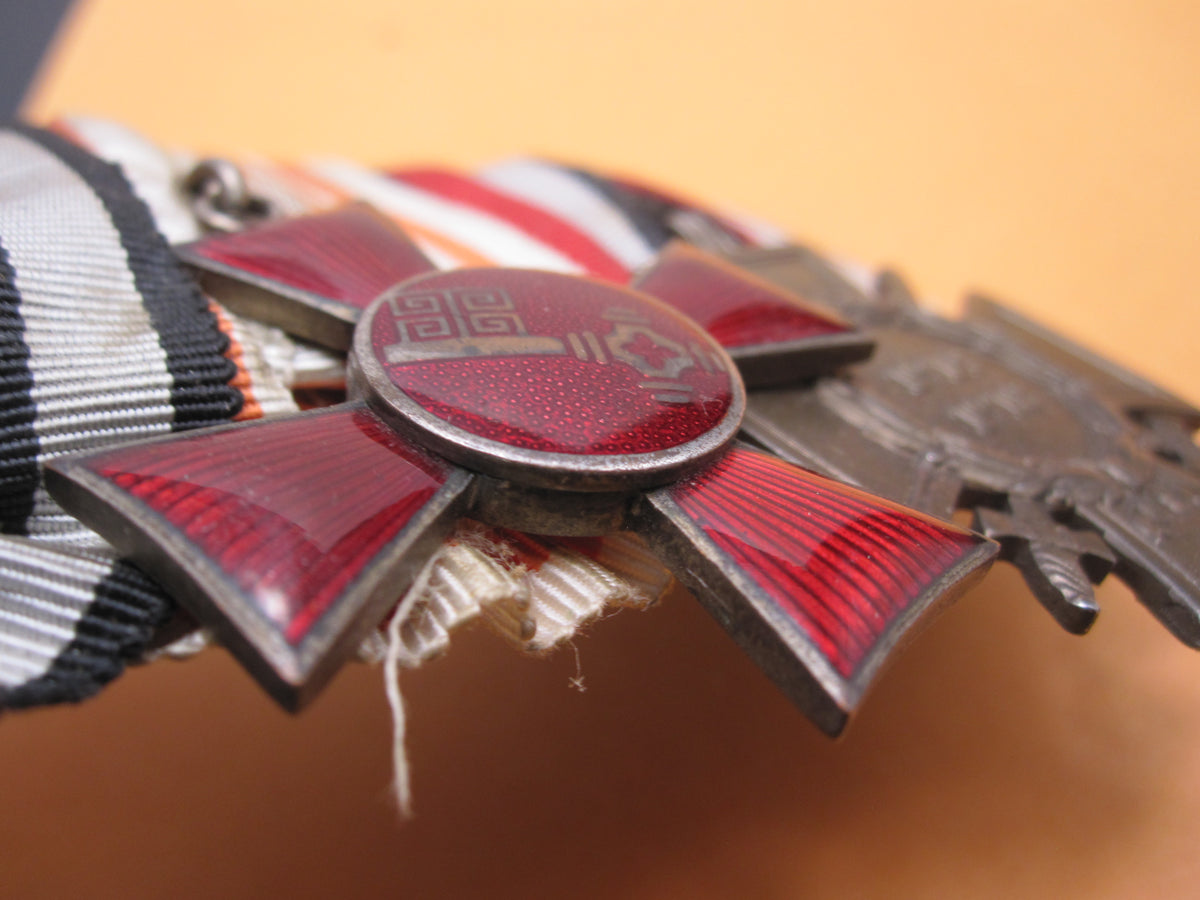 3er  Ordensspange Eisernes Kreuz 2.Klasse 1914 &amp; Bremer Hanseatenkreuz