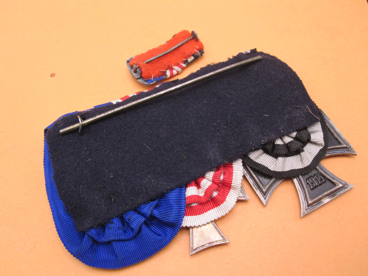 3er  Ordensspange Eisernes Kreuz 2.Klasse 1914 &amp; Bremer Hanseatenkreuz