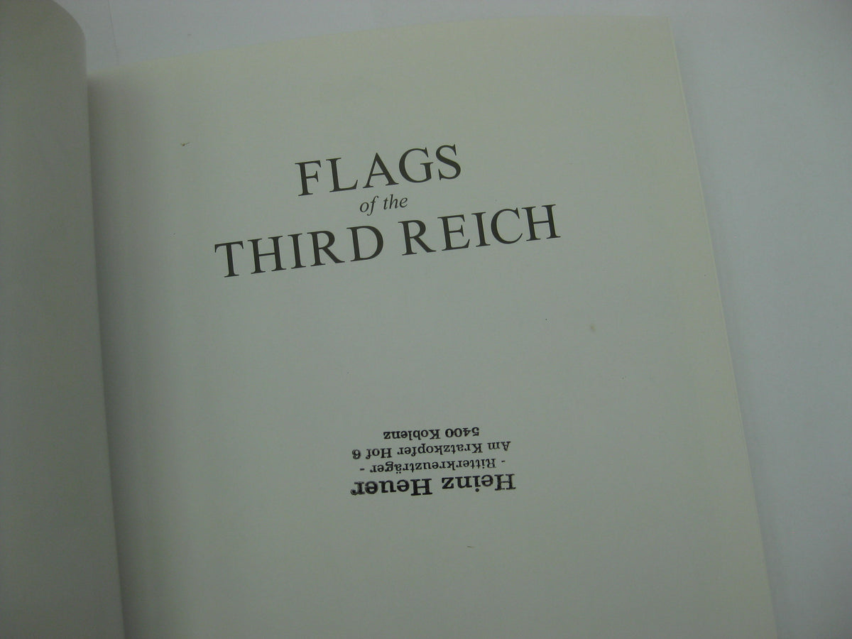 Flaggenkatalog Buch Standarten Fahnen Flaggen 3.Reich RK-Träger H.Heuer