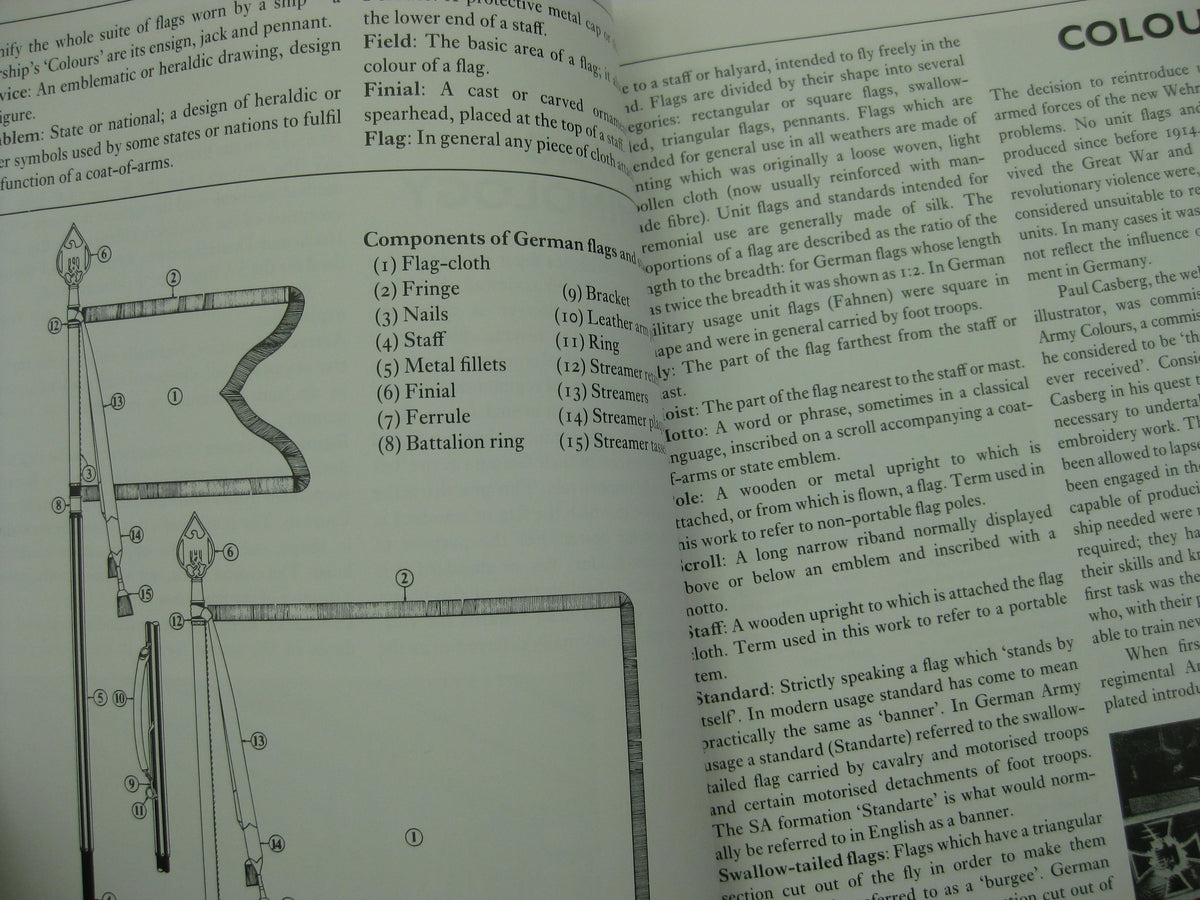 Flaggenkatalog Buch Standarten Fahnen Flaggen 3.Reich RK-Träger H.Heuer