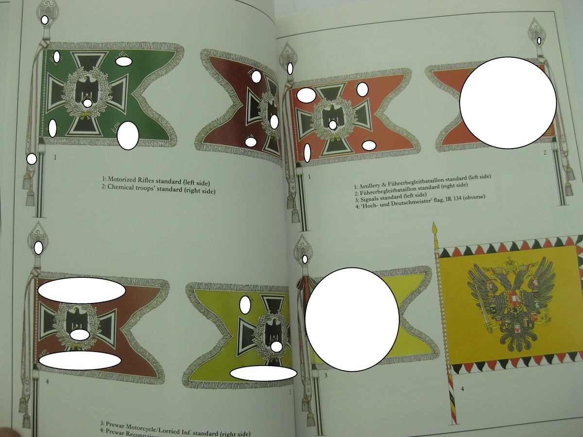 Flaggenkatalog Buch Standarten Fahnen Flaggen 3.Reich RK-Träger H.Heuer