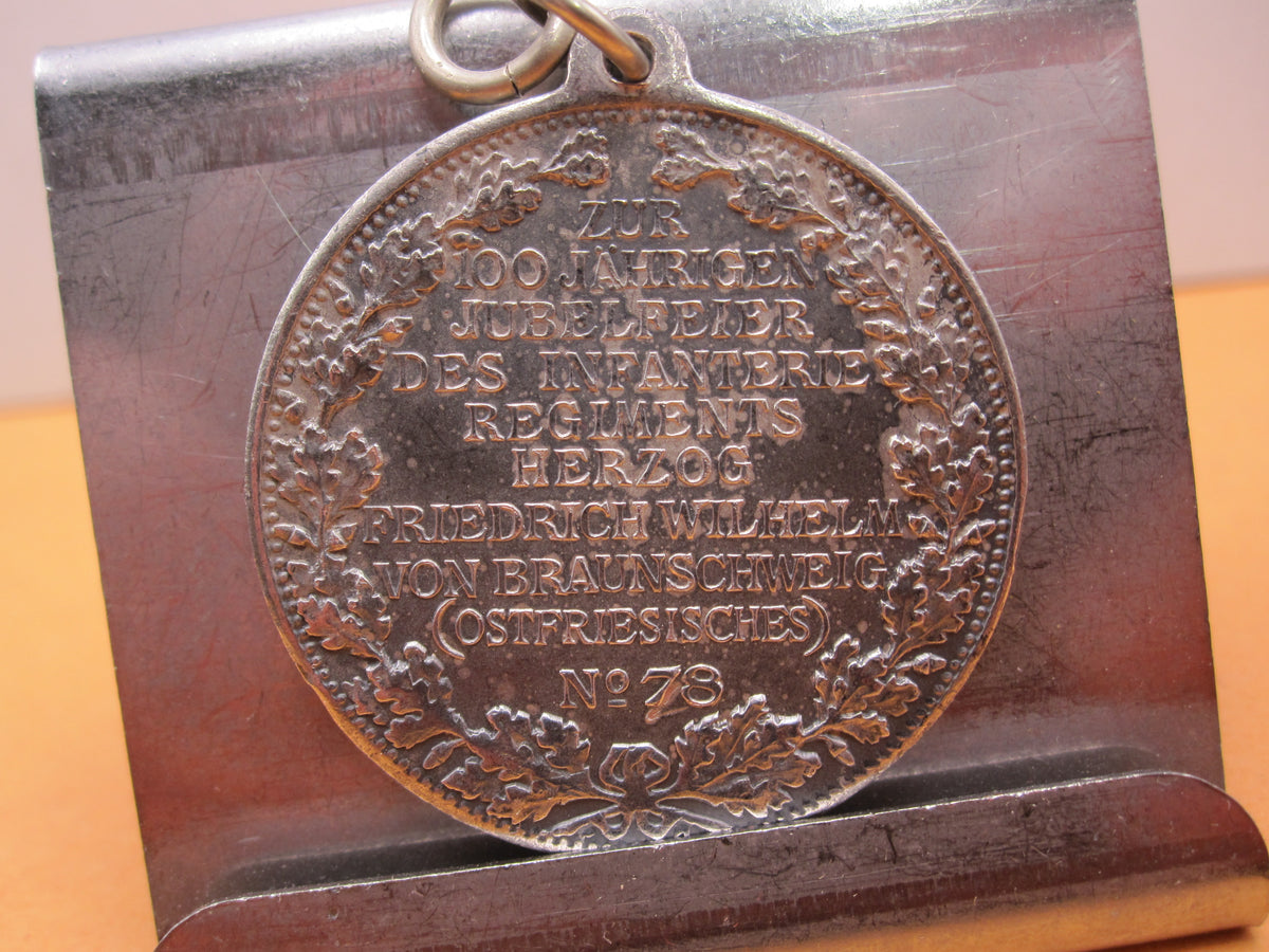 Medaille Braunschweig Infanterie Regiment Nr. 78 Regimentsmedaille 1813 - 1913