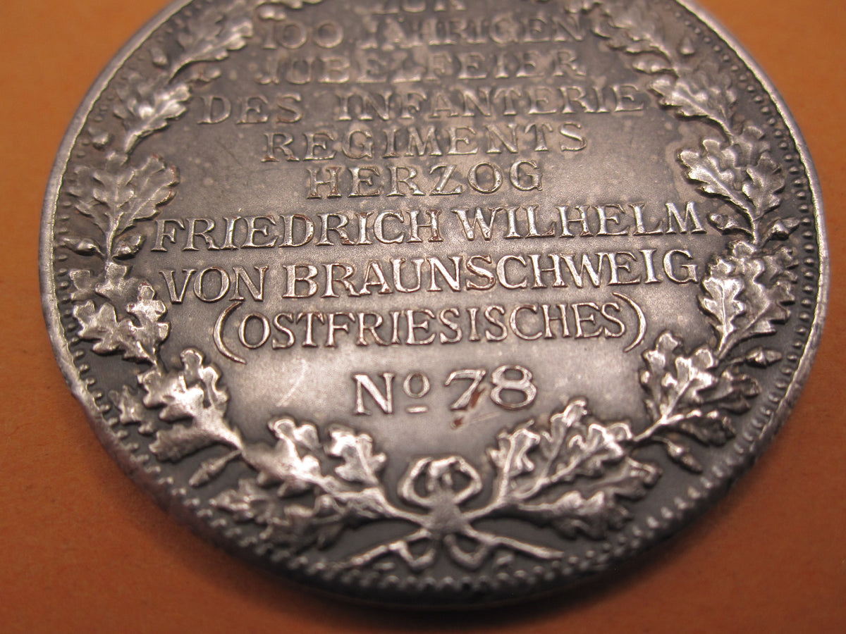 Medaille Braunschweig Infanterie Regiment Nr. 78 Regimentsmedaille 1813 - 1913