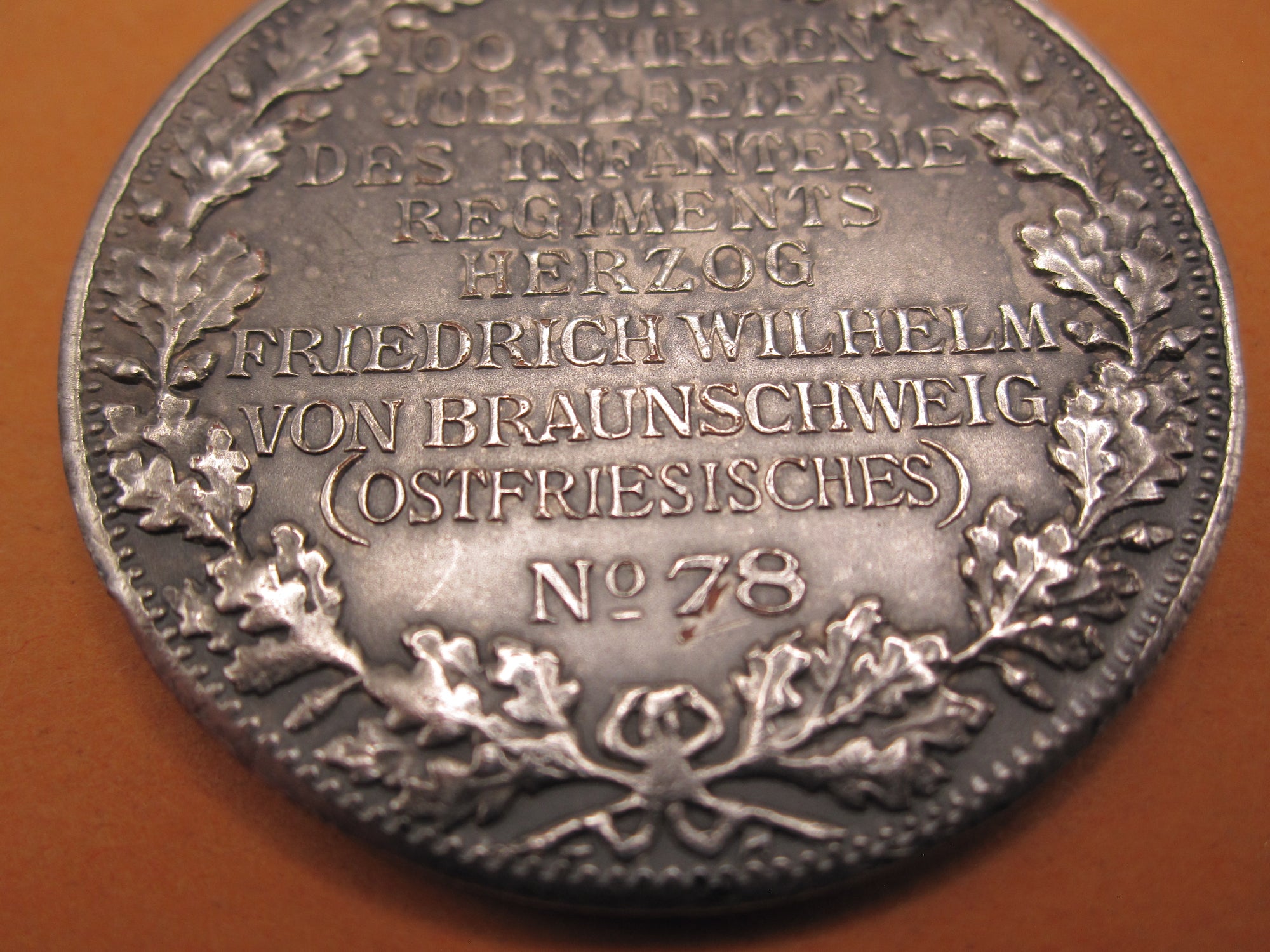 Medaille Braunschweig Infanterie Regiment Nr. 78 Regimentsmedaille 1813 - 1913