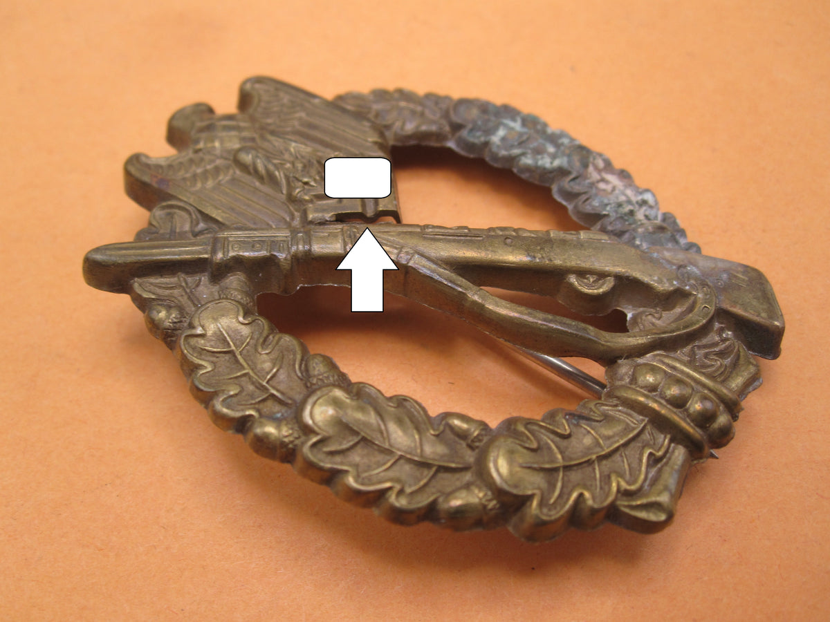 !!! BUNTMETALL !!!  Infanterie Sturmabzeichen (ISA) des Heeres in Bronze