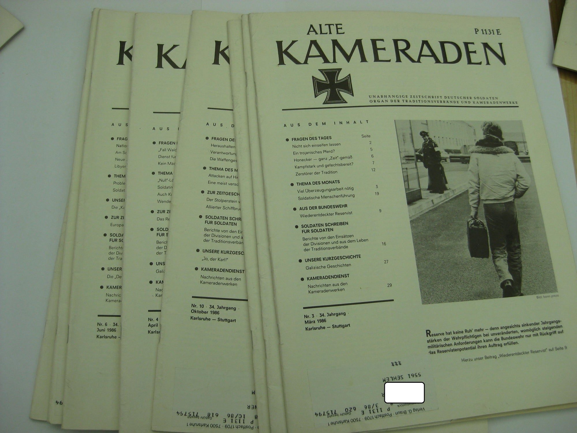 10x Heft Sonderheft Zeitschrift ALTE KAMERADEN von 1986