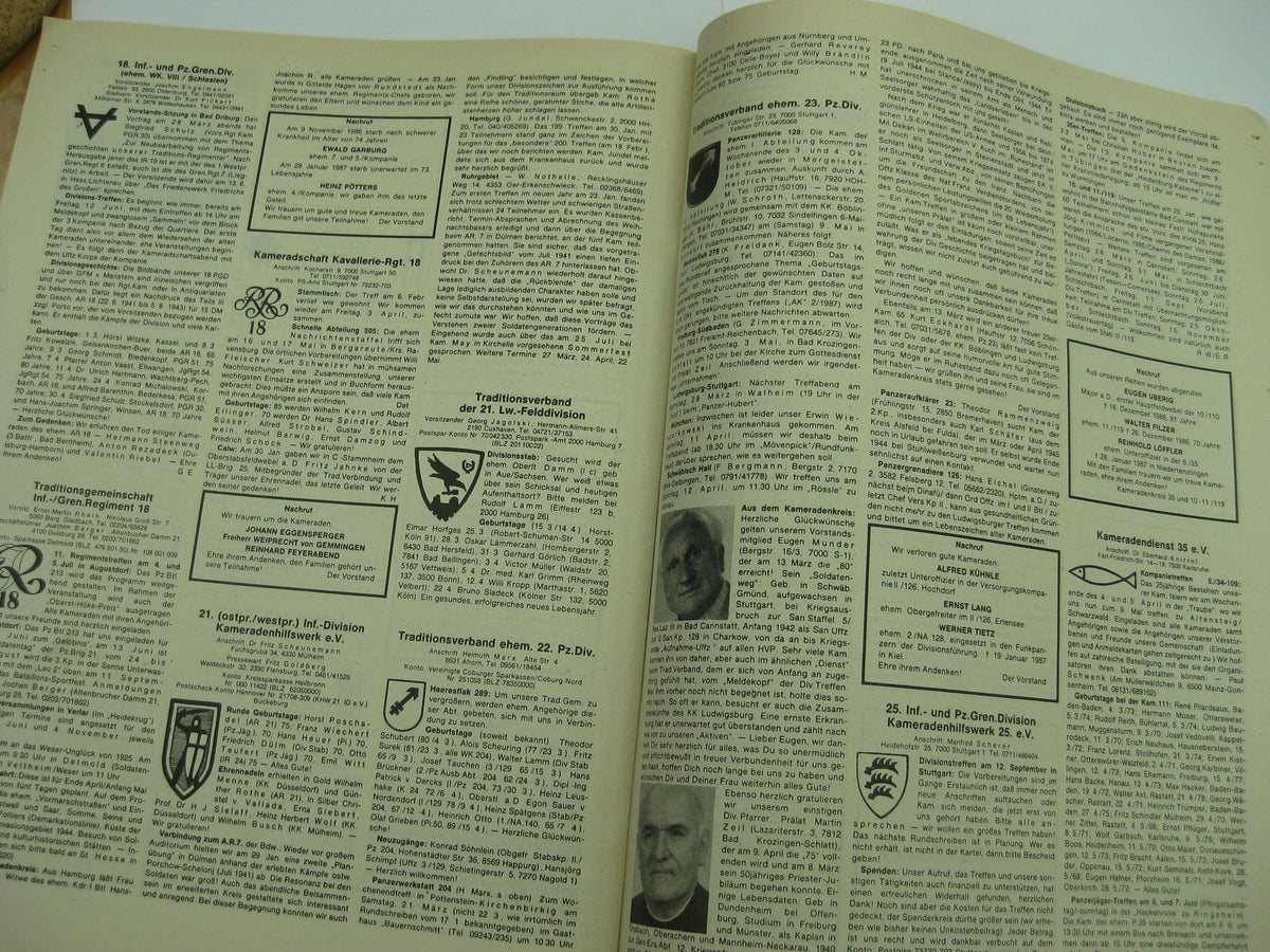 7x Heft Sonderheft Zeitschrift ALTE KAMERADEN von 1987