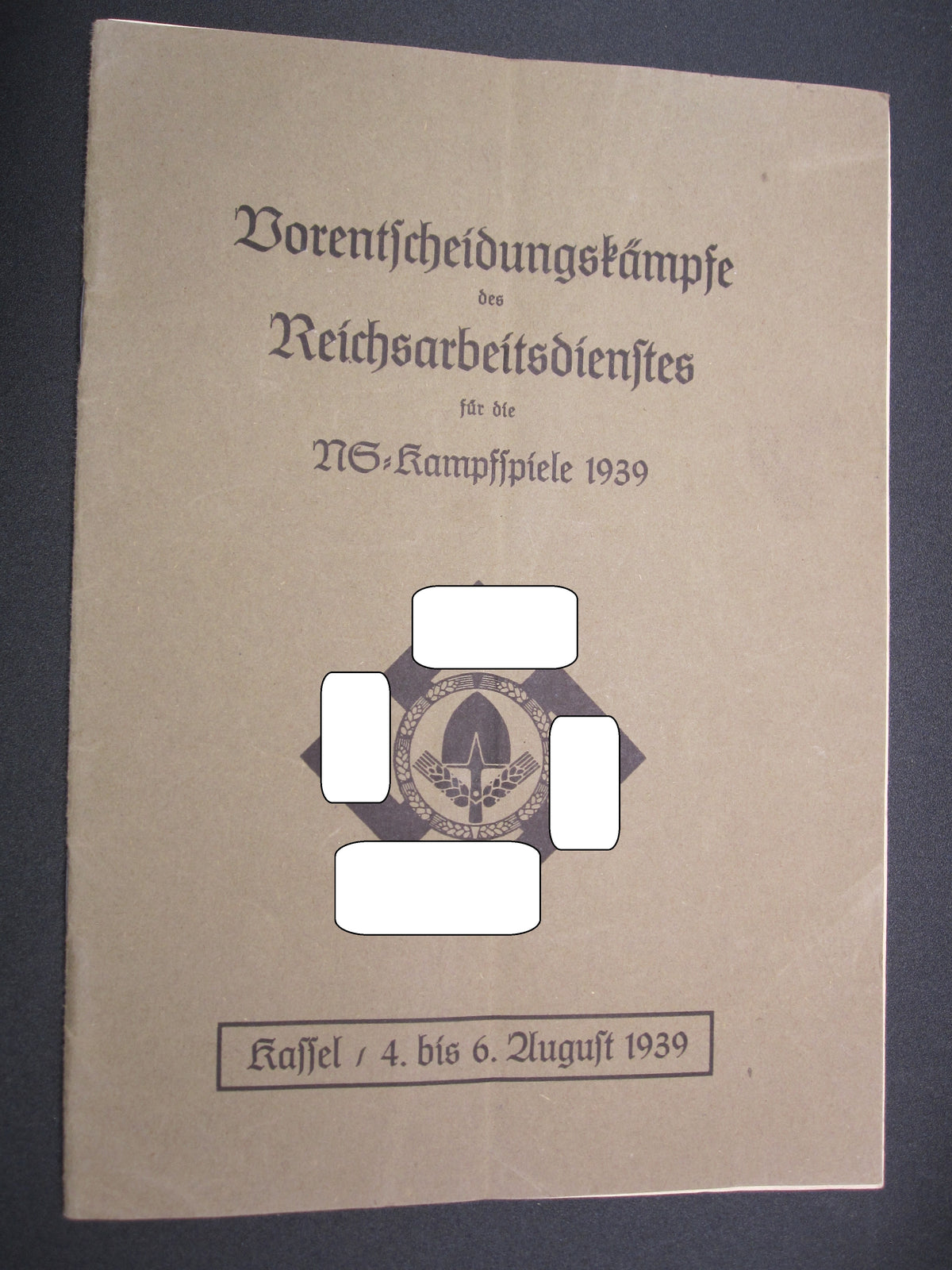 Reichsarbeitsdienst ( RAD ) NS-Kampfspiele 1939 Kassel