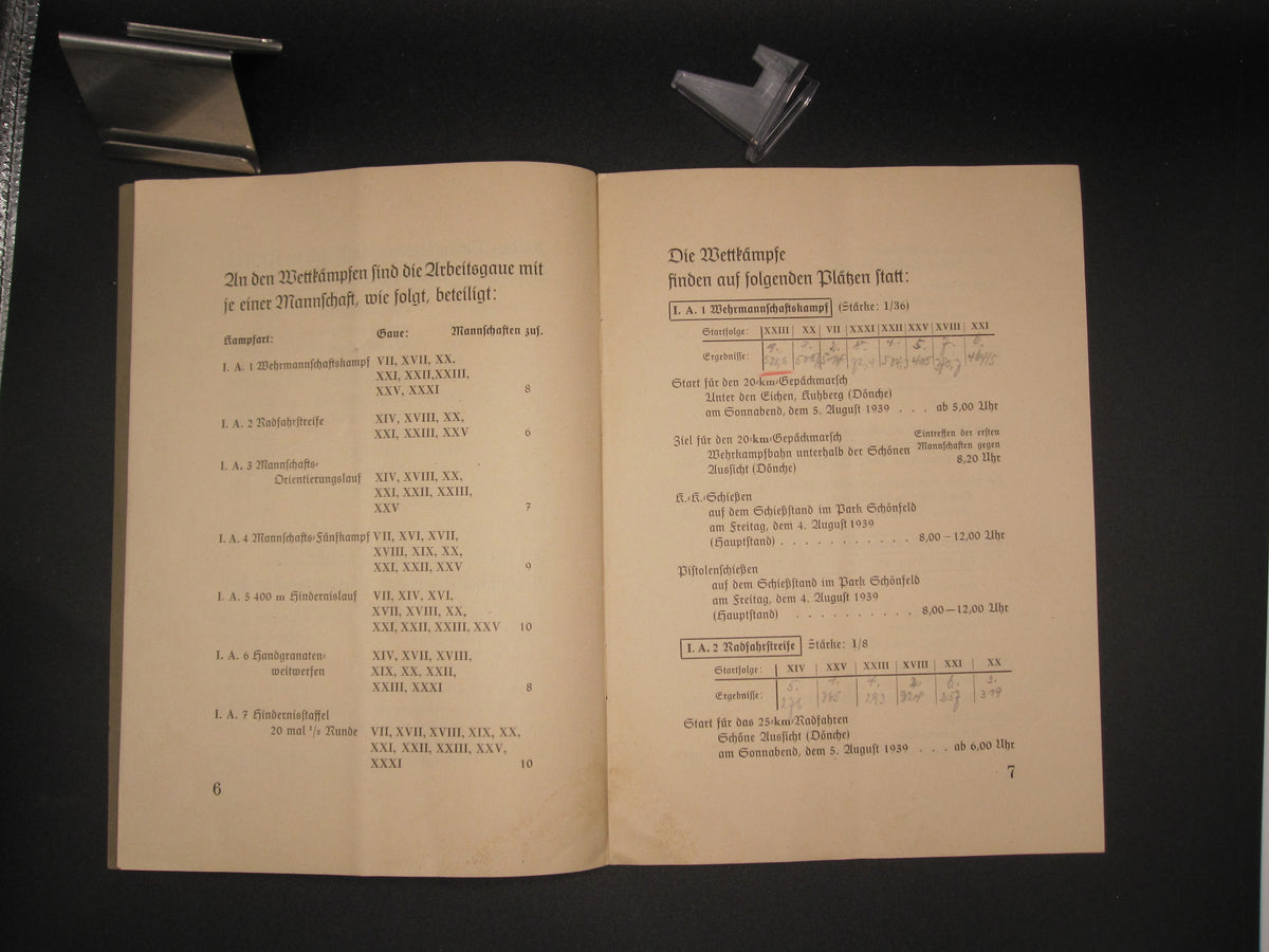 Reichsarbeitsdienst ( RAD ) NS-Kampfspiele 1939 Kassel