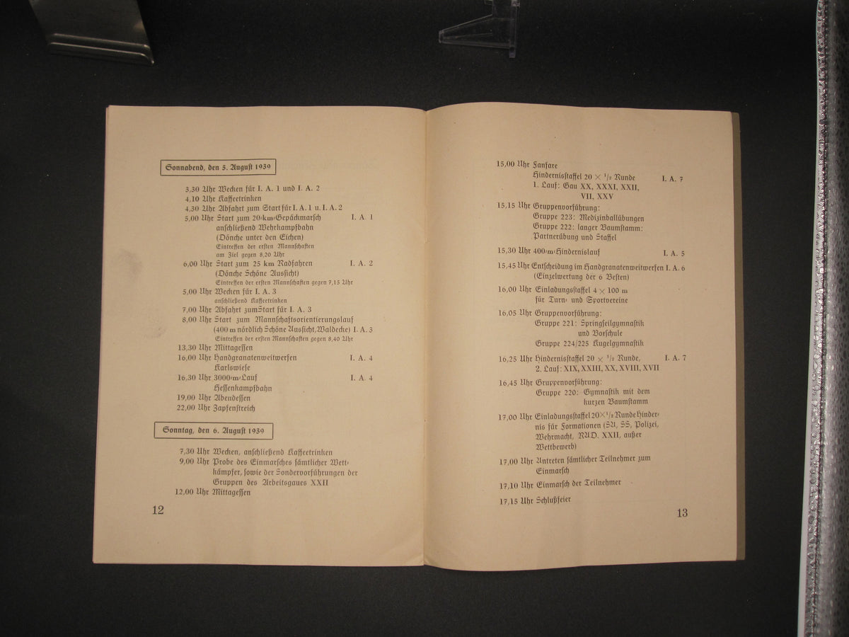 Reichsarbeitsdienst ( RAD ) NS-Kampfspiele 1939 Kassel
