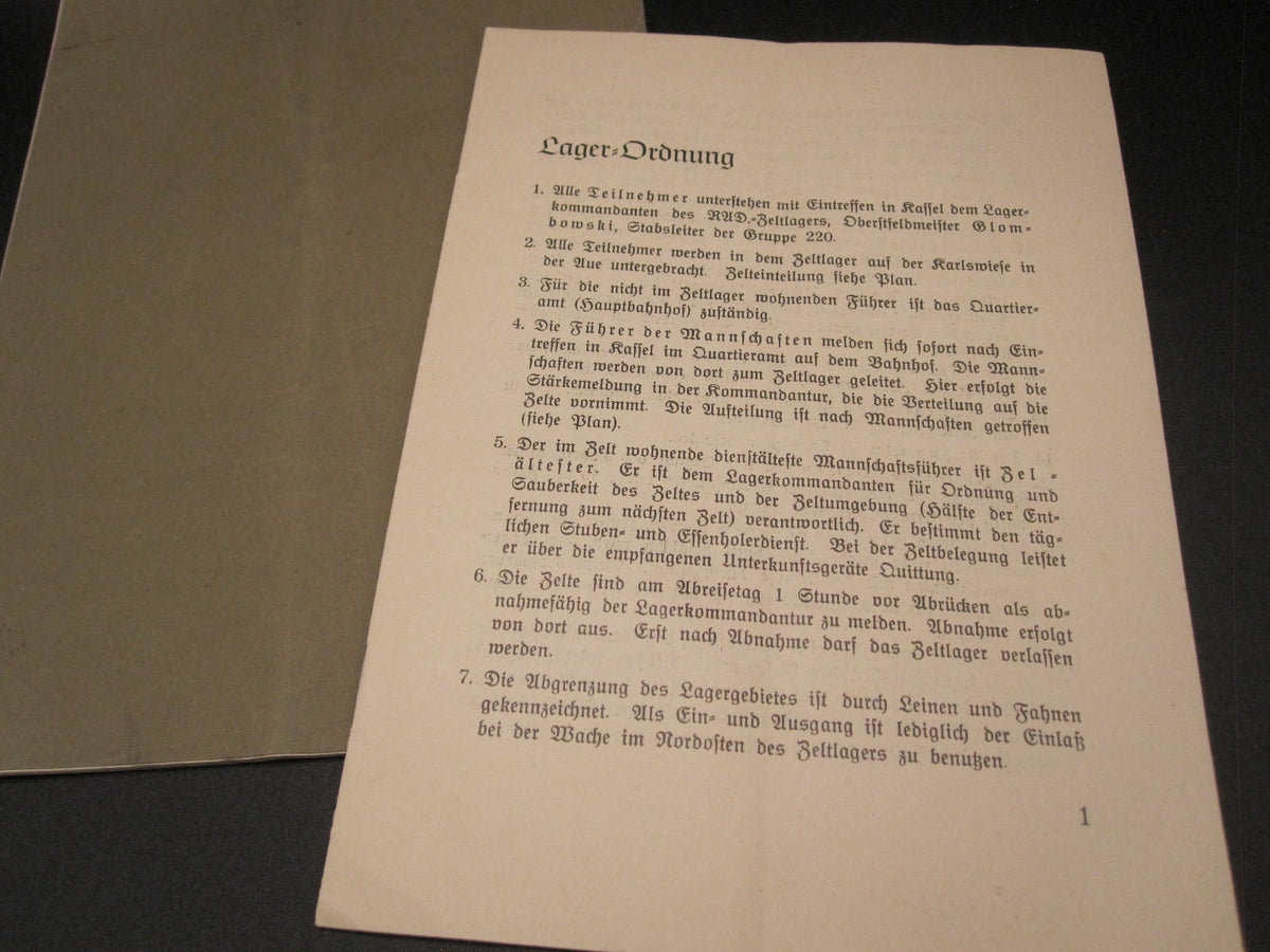 Reichsarbeitsdienst ( RAD ) NS-Kampfspiele 1939 Kassel