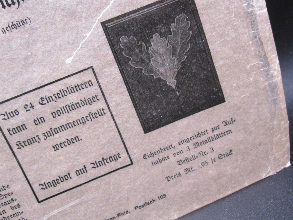 NSRL Urkundenheft Zella-Mehlis SEHR SELTEN !!! Verleihungstüte