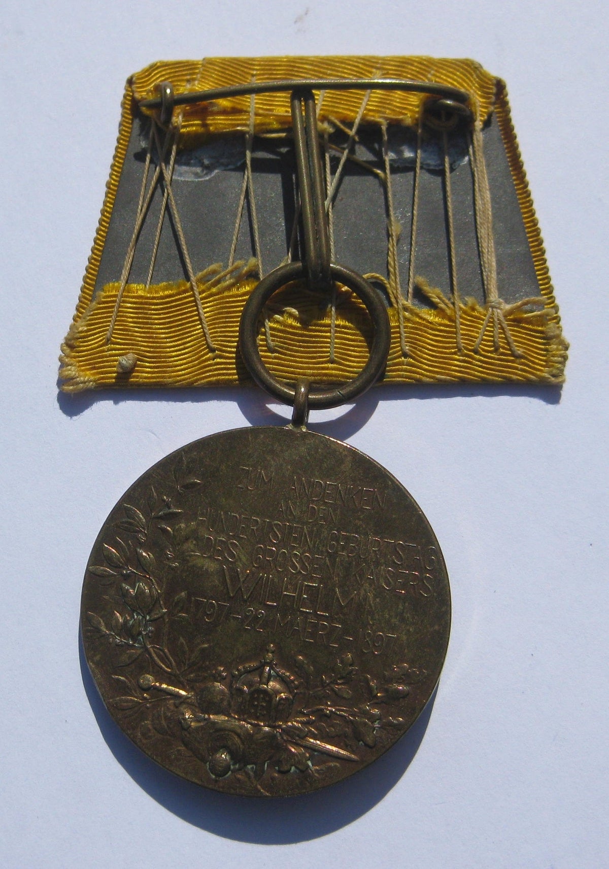 Centenarmedaille KDM Kriegsdenkmünze 1887 Kaiser Wilhelm I. Preußen Kaiserreich Zitronenorden Auszeichnung