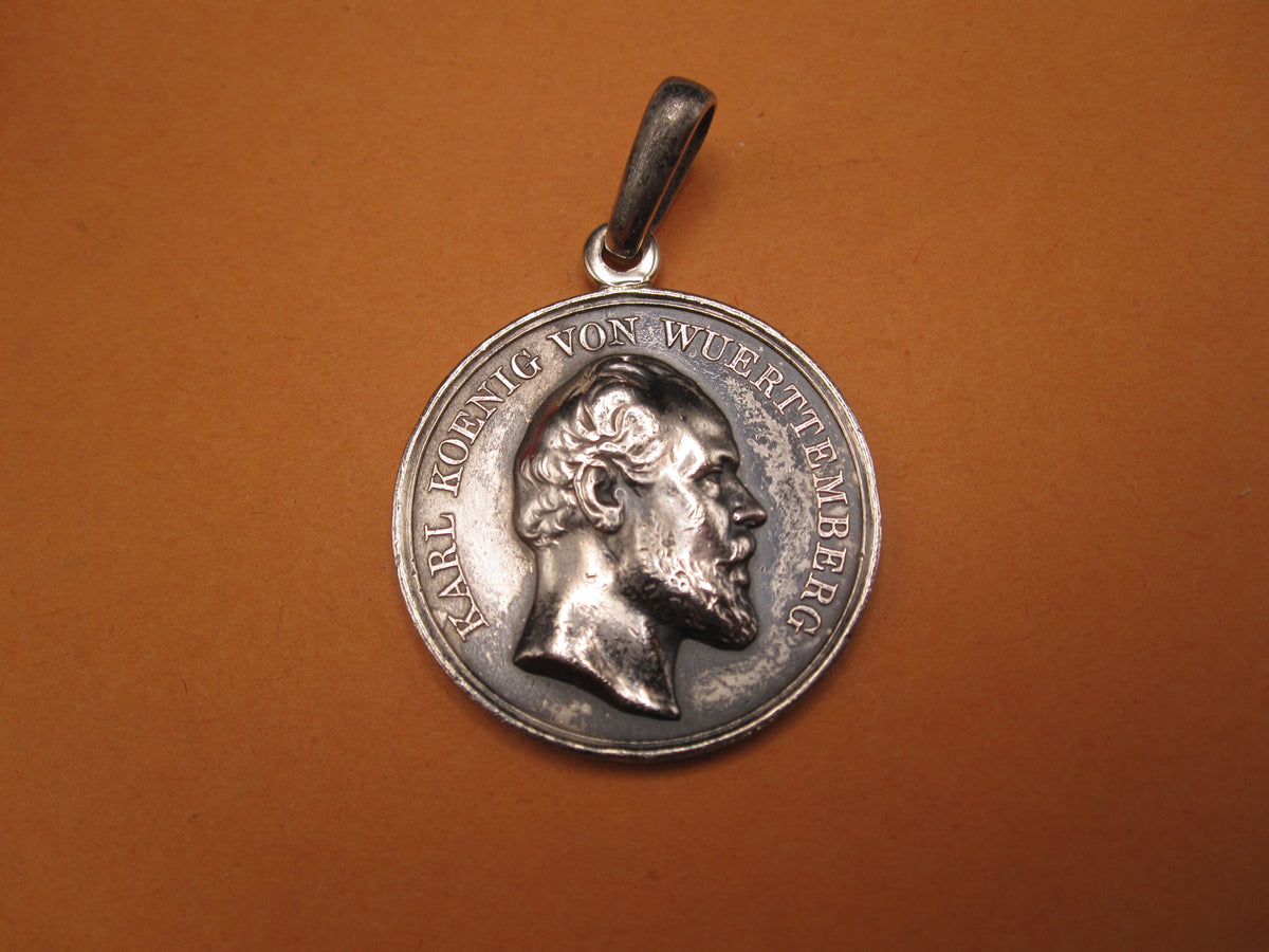 Original von 1864 !! Württemberg Orden silberne Medaille Zivilverdienstmedaille