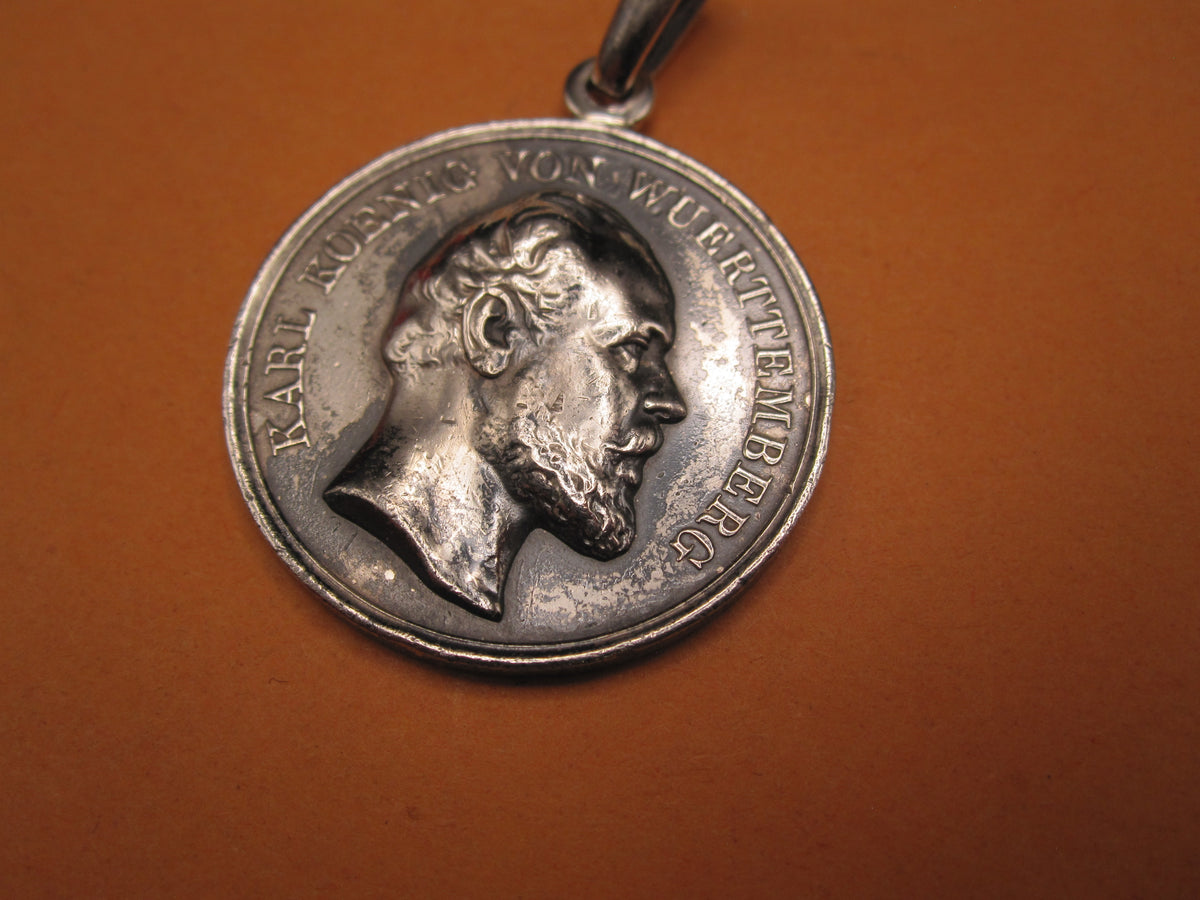 Original von 1864 !! Württemberg Orden silberne Medaille Zivilverdienstmedaille
