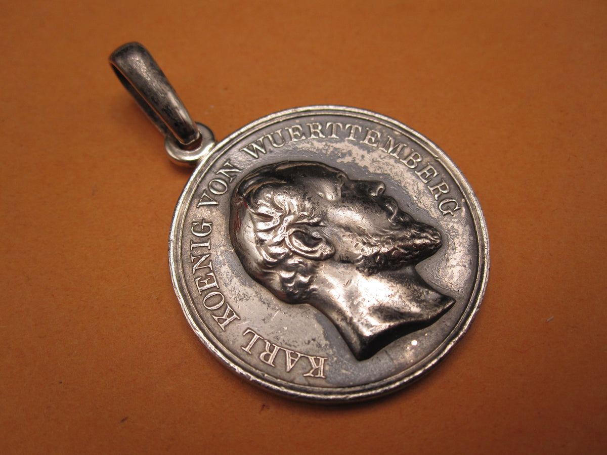 Original von 1864 !! Württemberg Orden silberne Medaille Zivilverdienstmedaille