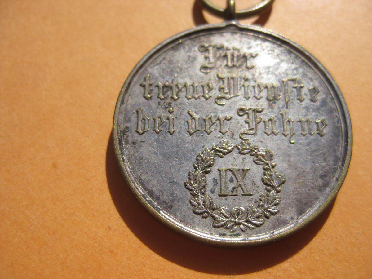 Württemberg Dienstauszeichnung 3.Klasse für 9 Jahre Medaille 1913 - 1917