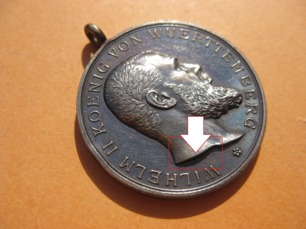 Silberne Verdienstmedaille des Friedrichsordens Wilhelm König von Württemberg