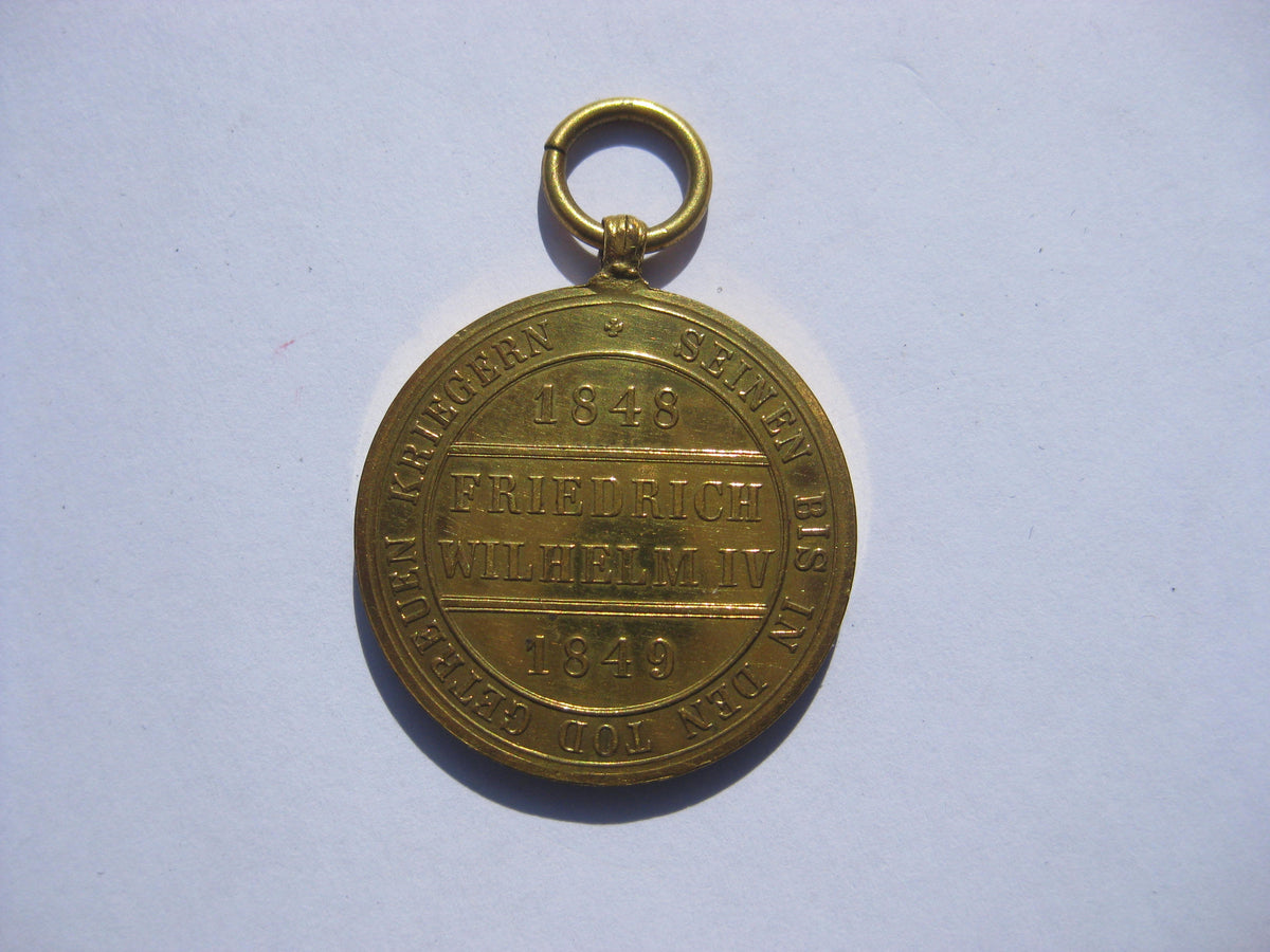 Medaille Hohenzollern 1848 / 1849 !!VERGOLDET!! Mint Condition