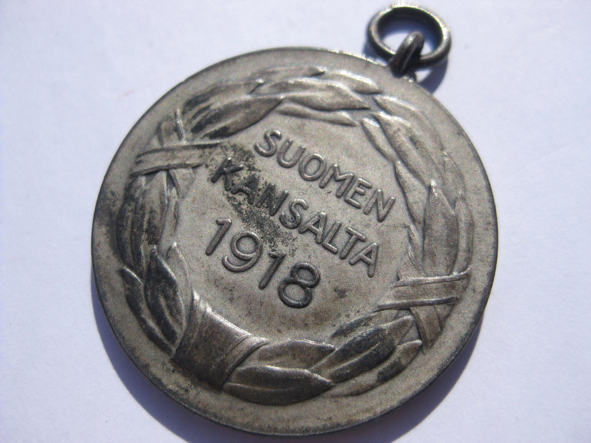 finnische Tapferkeitsmedaille 1918 in echt SILBER 938 DEUTSCHER Hersteller!!
