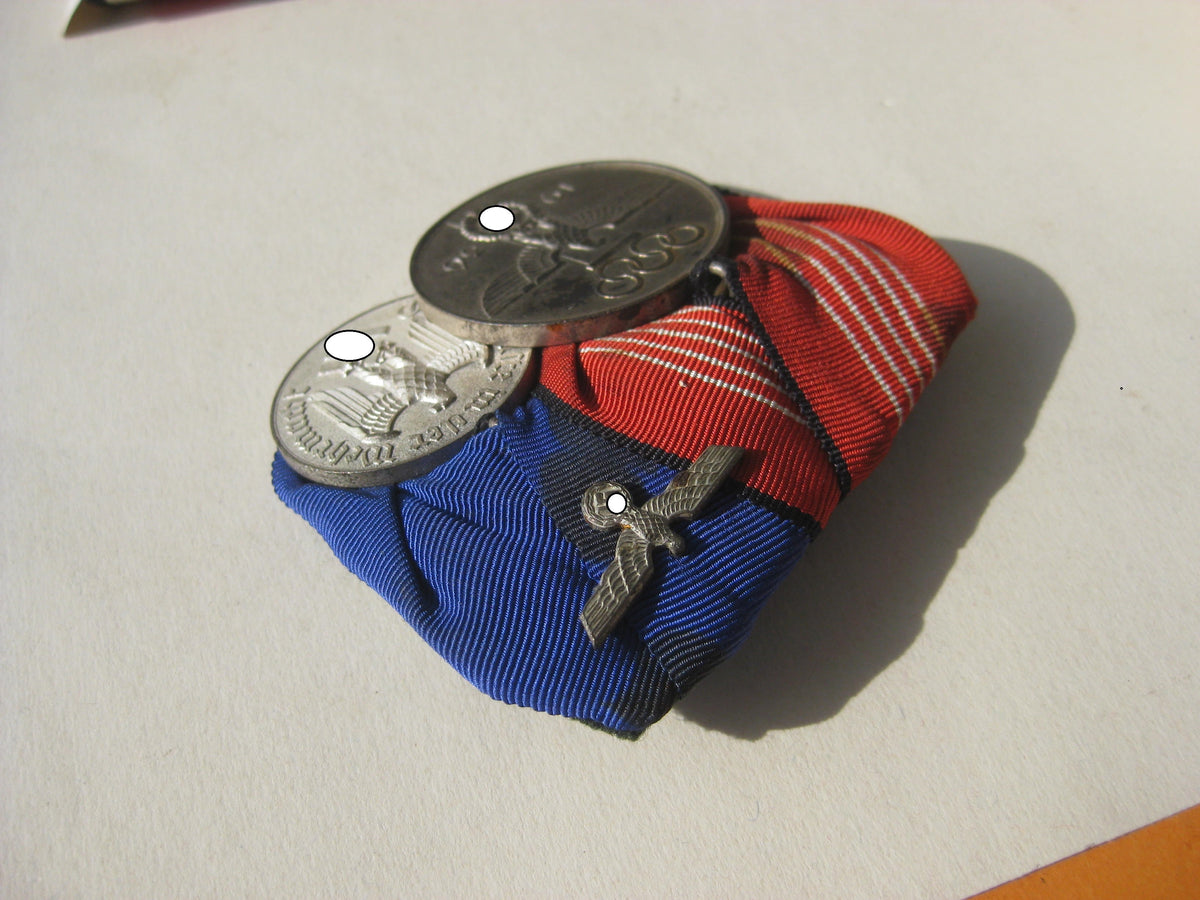 2er Ordensspange Dienstauszeichnung Olympia Erinnerungsmedaille 1936