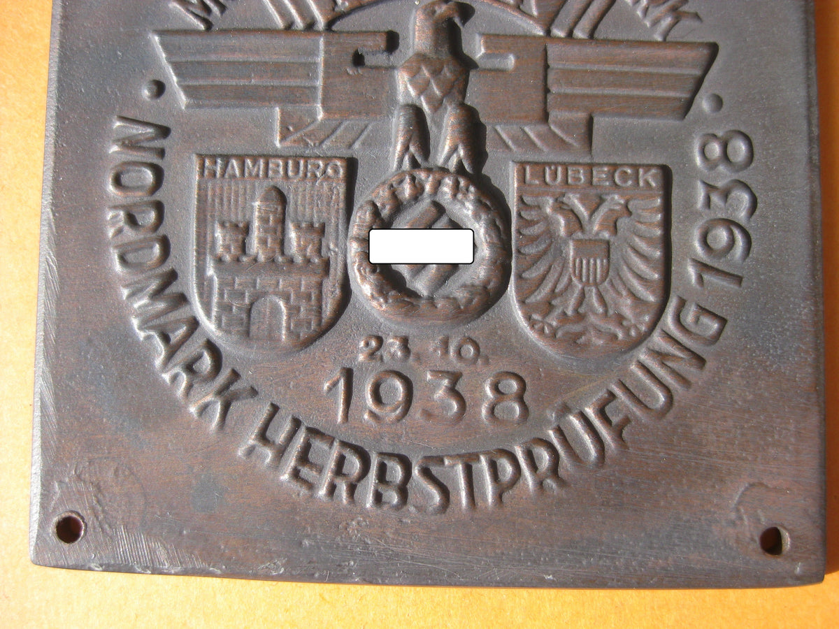 NSKK Autoplakette Motorgruppe NORDMARK 1938