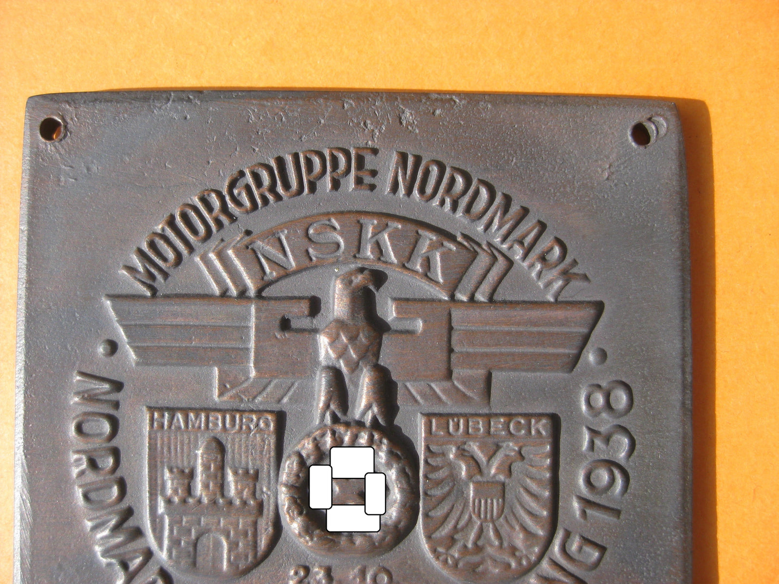 NSKK Autoplakette Motorgruppe NORDMARK 1938