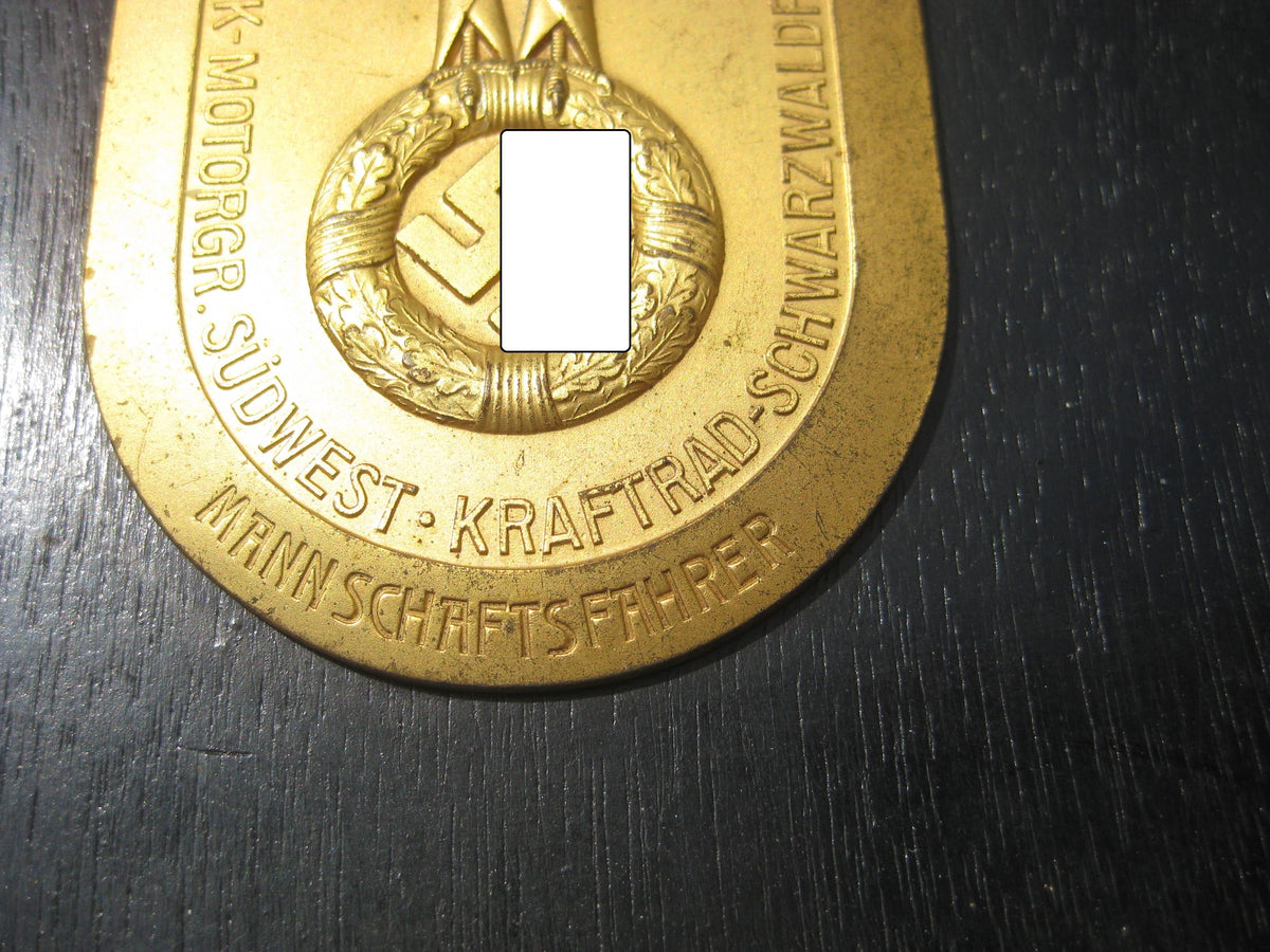 2 Plaketten Motorbrigade Südwest NSKK 1938