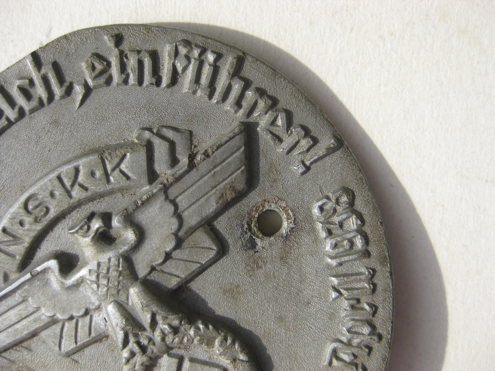 NSKK Autoplakette Wahlhilfsdienst 1938