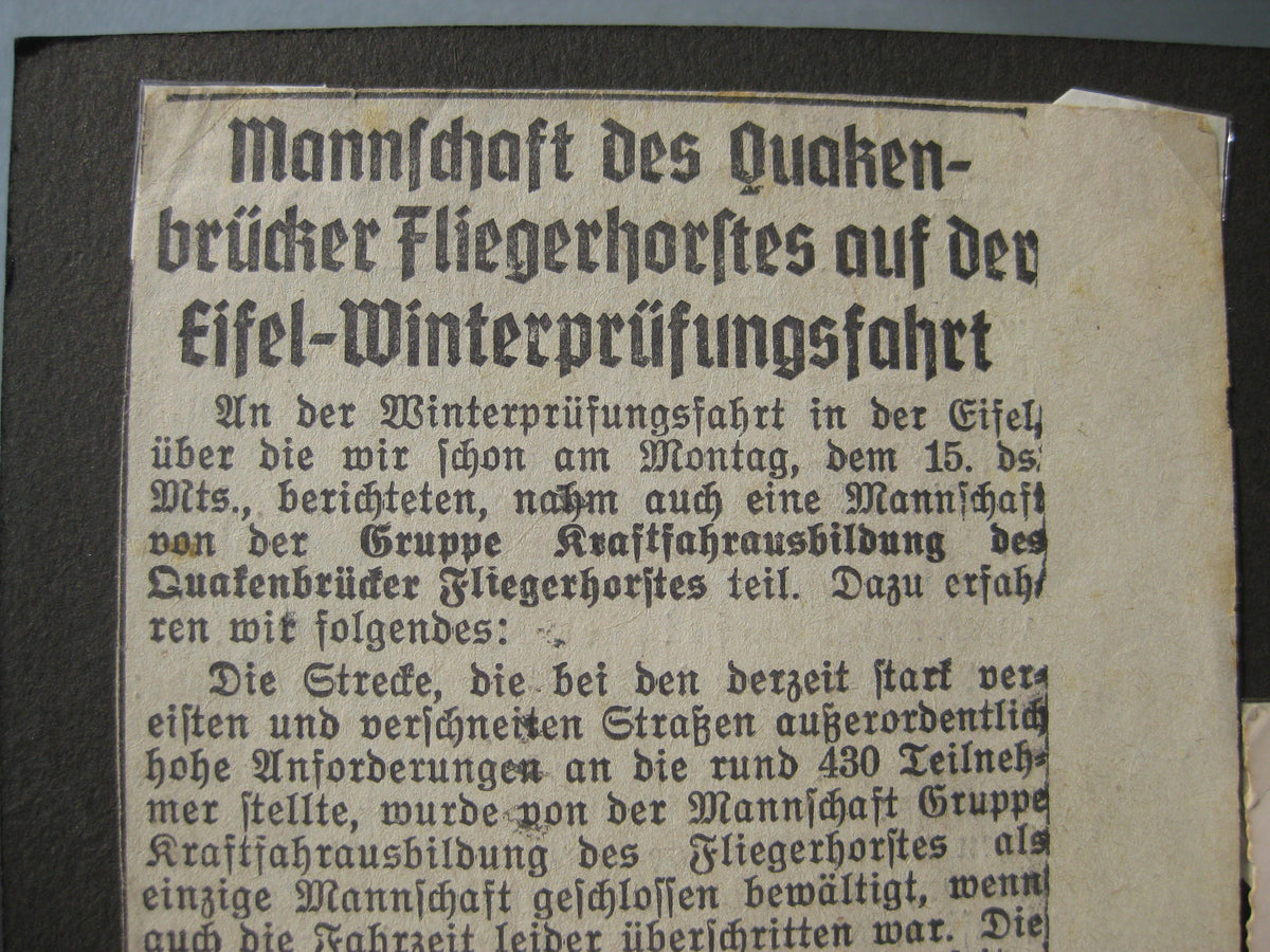 NSKK &amp; Luftwaffen Fotoalbum Fliegerersatz Abteilung 24 Quakenbrück Osnabrück