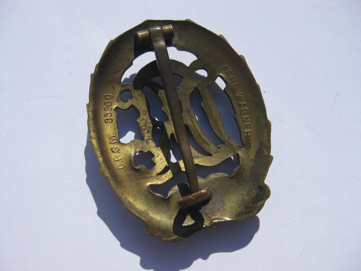 DRL Sportabzeichen in Bronze mit seltenem Hersteller: Wagner !!