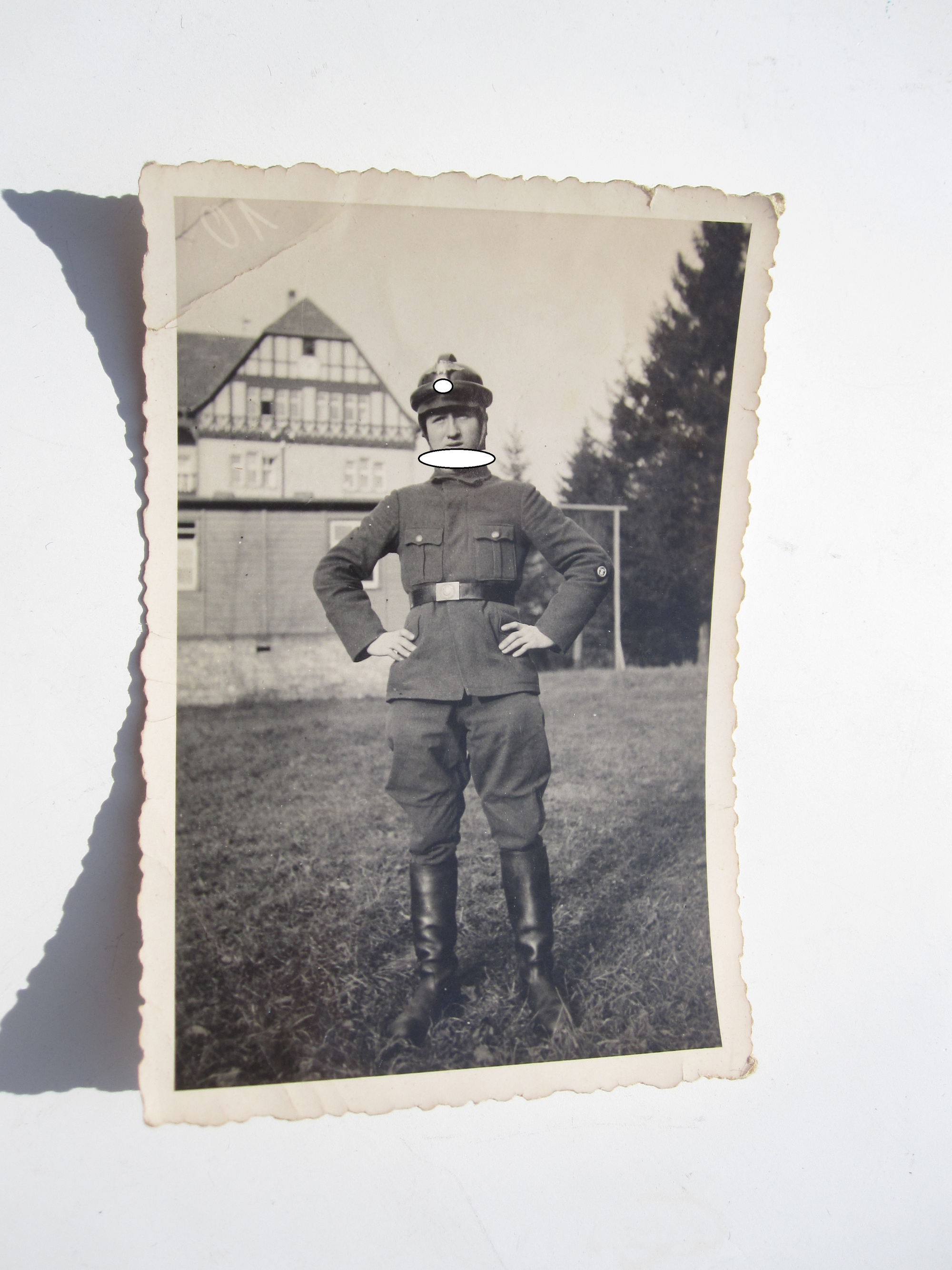 Uniformfoto NSKK mit Sturzhelm