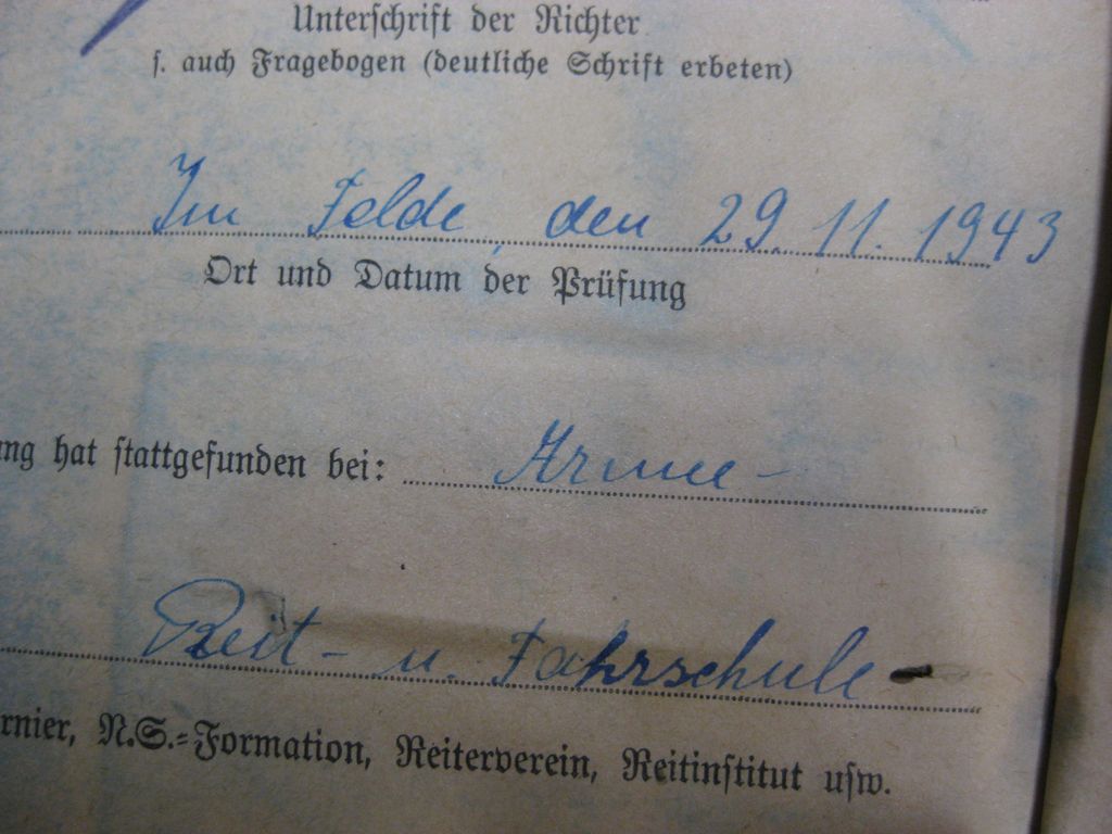 Urkundenheft &amp; Miniatur zum: Das Deutsche Fahrer Abzeichen in Bronze -KÖLN-