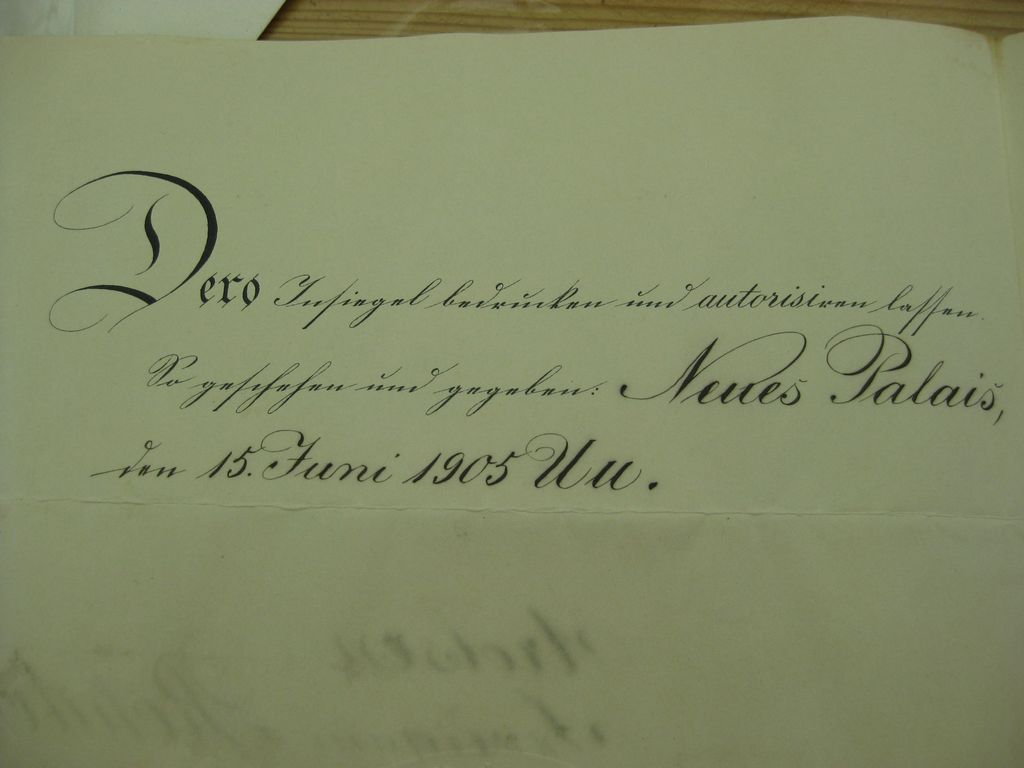 Beförderungsurkunde Waldeck Bad Arolsen Leutnant Preußen 1905