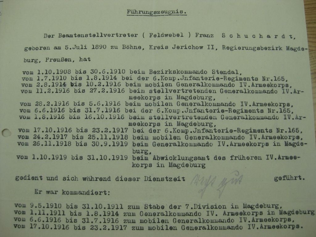 Konvolut  Verleihungsurkunden Sachsen Altenburg / Anhalt / Preußen 1. Weltkrieg