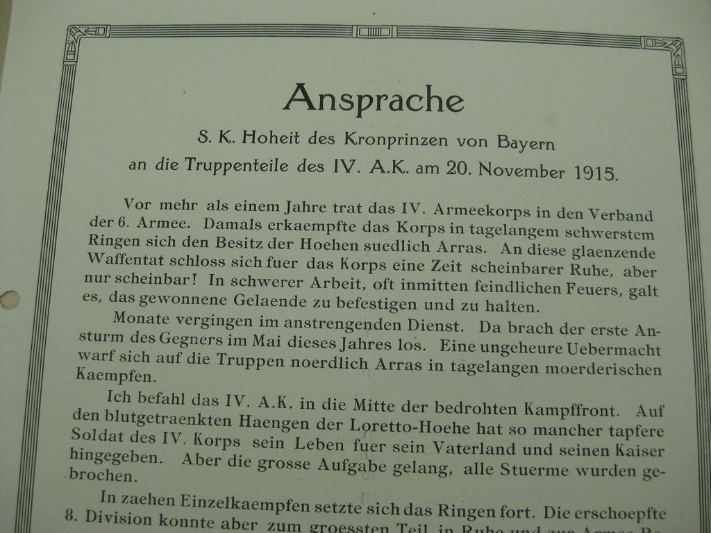 Konvolut  Verleihungsurkunden Sachsen Altenburg / Anhalt / Preußen 1. Weltkrieg