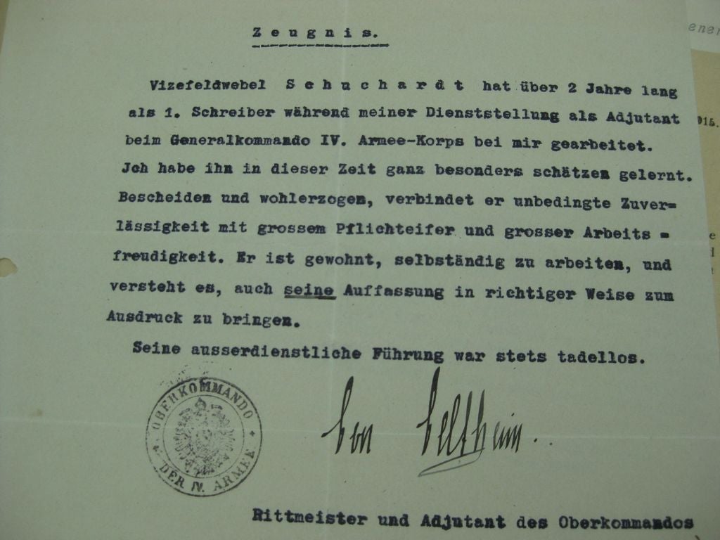 Konvolut  Verleihungsurkunden Sachsen Altenburg / Anhalt / Preußen 1. Weltkrieg
