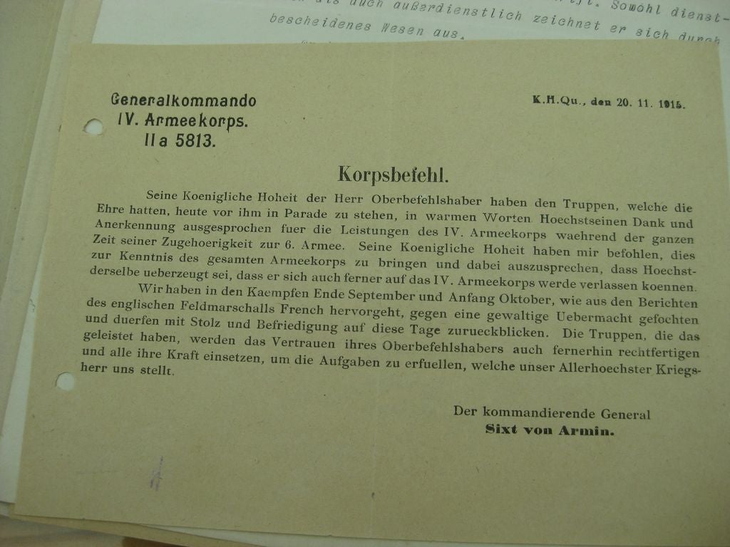 Konvolut  Verleihungsurkunden Sachsen Altenburg / Anhalt / Preußen 1. Weltkrieg