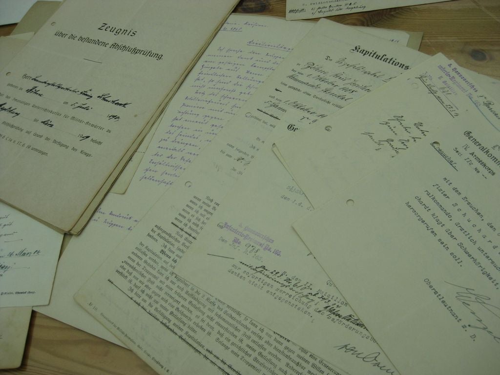 Konvolut  Verleihungsurkunden Sachsen Altenburg / Anhalt / Preußen 1. Weltkrieg
