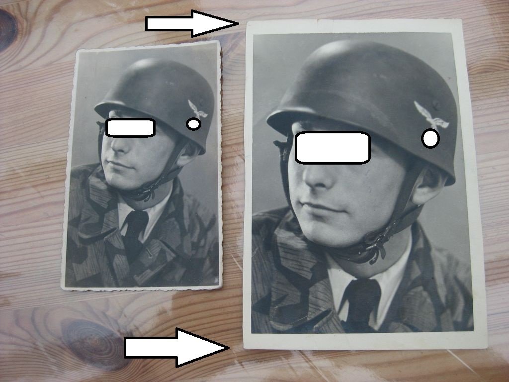 Uniformfoto Fallschirmtruppe Fallschirmschütze der Wehrmacht