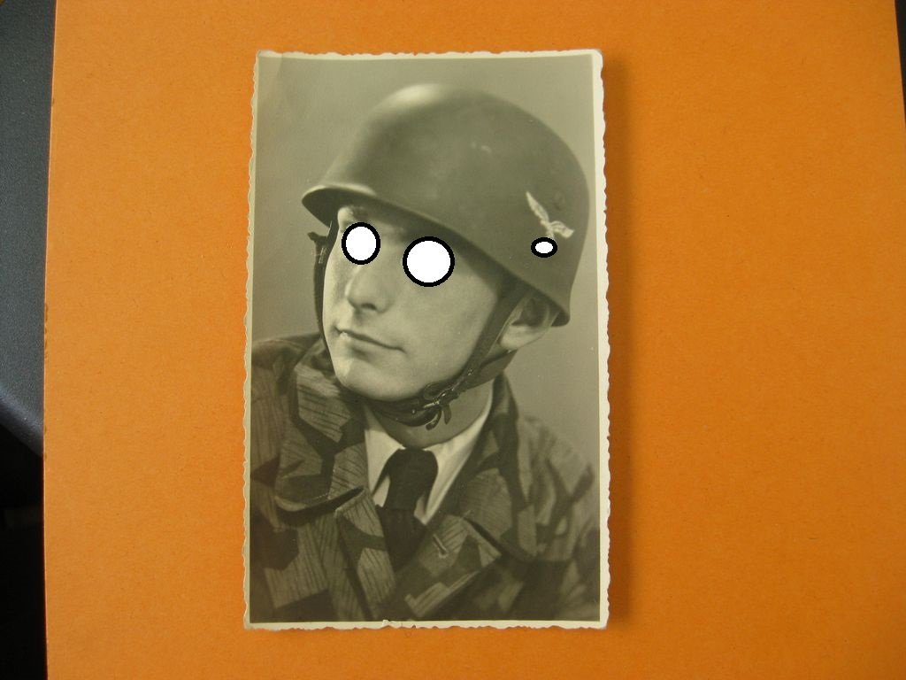 Uniformfoto Fallschirmtruppe Fallschirmschütze der Wehrmacht Springerh